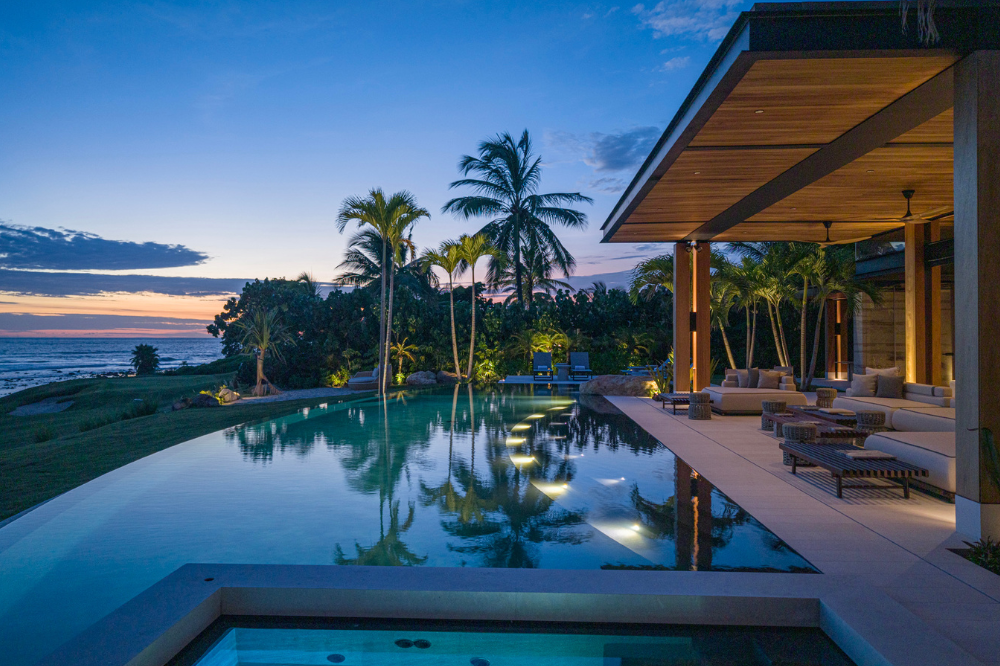 Luxury private estate Casa Xielo in Punta Mita featuring panoramic ocean views and modern architecture.