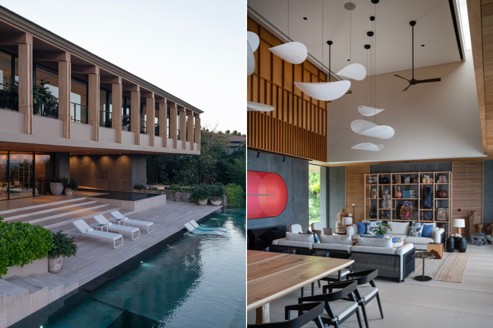 State-of-the-art private cinema inside Casa Tukipa, a reliable beach villa offering family-friendly amenities in Mexico.